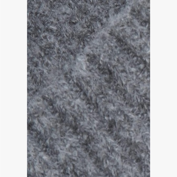 NWT Free People Winnie Waffle Cuff Beanie in Charcoal Grey - Picture 4 of 6